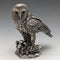 UK Country Artists Owl Sterling Silver Sculpture Figurine
